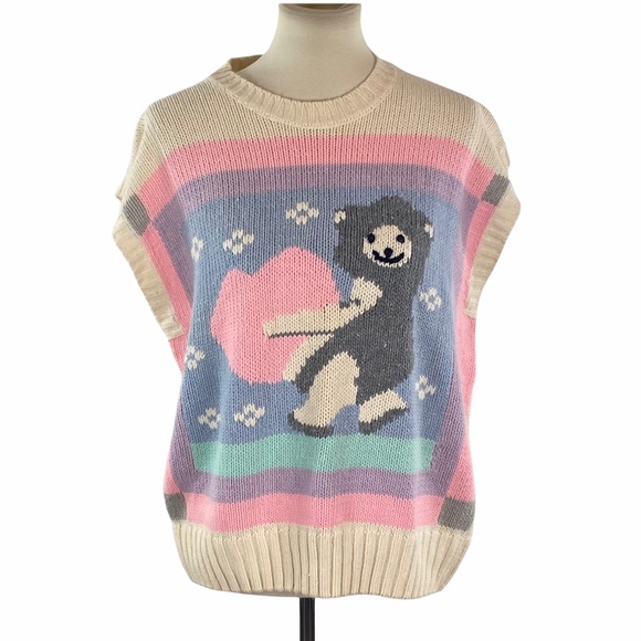 good n plenty Sweaters - VTG Good n Plenty 80s sleeveless sweater sz 42 L ?